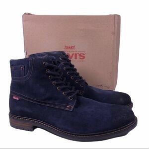 Levi’s Sheffield Suede Navy Leather Work Boots